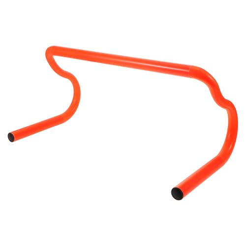 WOONEKY Praktische Abnehmbare Agility Hürden in Orange Leichtes Robustes PVC Trainingsequipment für Fußball und Hindernislauf für Outdoor Koordinationstraining Portabel und Langlebig