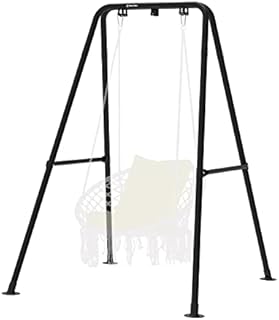 G TALECO GEAR Hammock Stand, Hammock Chair Stand Max Load 330 Pound, Swing Stand,Outdoor or Indoor Hammock Stand (Black)
