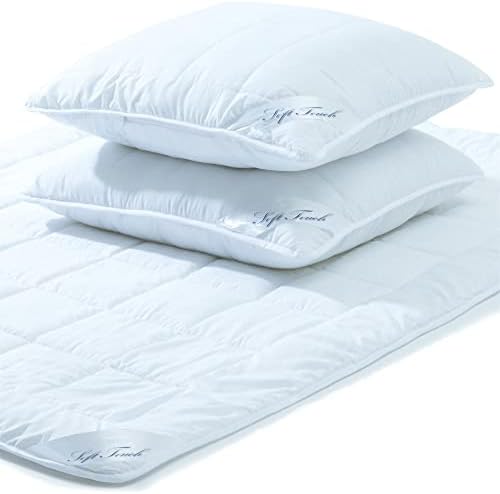 aqua-textil Soft Touch poduszka dla osób śpiących na boku, 40 x 145 cm, z mikrofibry, poduszka do karmienia, poduszka dla kobiet w ciąży