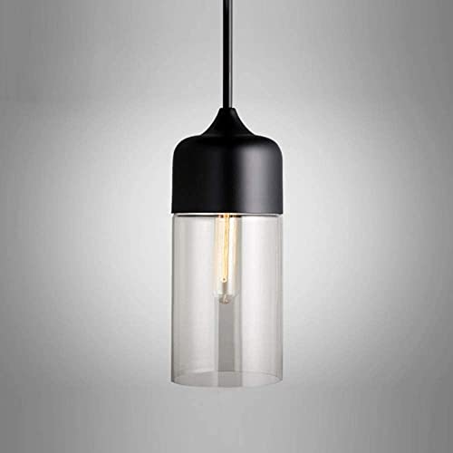 Lámpara colgante LED retro con casquillo E27 y pantalla de cristal Times