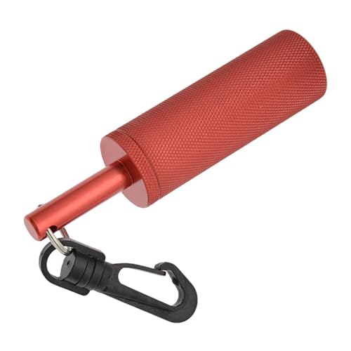 wisoolkic Anillo vibrador Submarino para Buceo Equipo de Buceo Premium para una atención y comunicación efectivas Durante el Seguridad Tanque Sonajero Stick Tech, Rojo, 11.8 x 2.8 cm