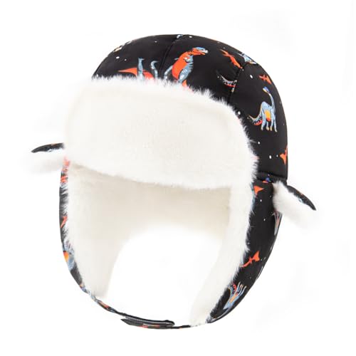 Image of BAVST Winter Trapper Hat for Boys Girls Waterproof Warm Baby Toddler Ushanka Fleece Beanie Hats for 6M-6T