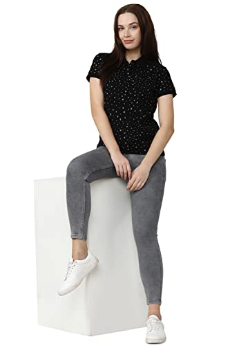 Image of Van Heusen Women's Cotton Regular Fit Polo T-Shirt