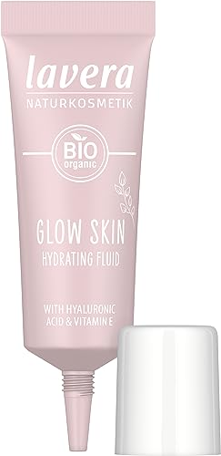 lavera Glow Skin Hydrating Fluid - moisturising - shimmering glow - Natural hyaluronic acid & Vitamin E - VEGAN - 9 ml - Image 2