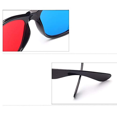 Universele 3D-bril TV Movie Dimensional Anaglyph Video Frame 3D-bril blauw en rood - Image 4