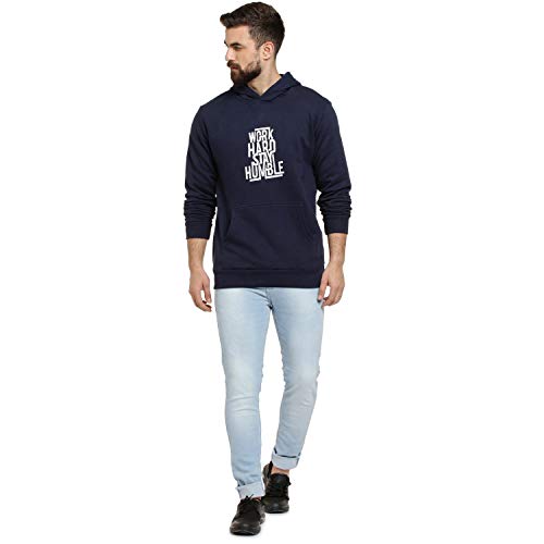 Image of Campus Sutra Men's Cotton Hooded Neck Sweatshirt