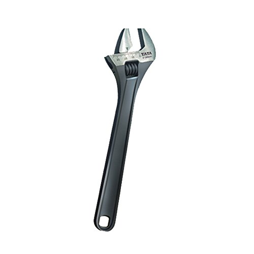 Image of AGRICO TATA 10 inch Adjustable Wrench | Wrench Tools | Adjustable Spanner With Lasered Scale | Professional & Home Use Plumbing Tools | (Black, Pack of 1)