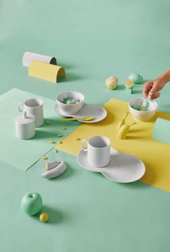 Crémier blanc Thomas' Loft en porcelaine fine au design minimaliste