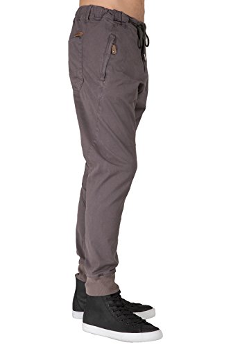 Level 7 Mens Drop Crotch Premium Washed Stretch Twill Jogger Pants With Zipper Pockets3