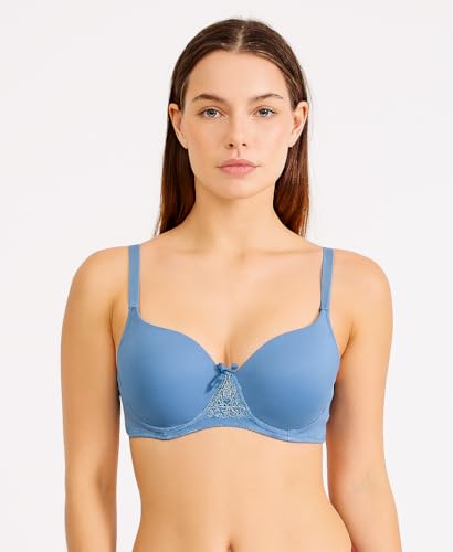 Image of Viola's Secret 6 Pack of Color Print T-Shirt Bras B Cup C Cup and D Cup