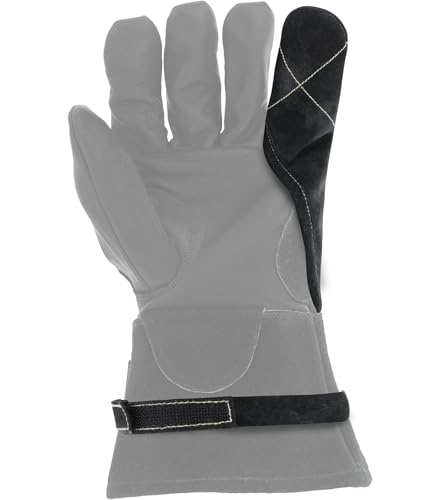 Image of Mechanix Wear: X-Finger TIG Welding Heat Barrier - Extra Protection for Small Finger, Durahide Boar Leather, CarbonX Heat/Flame Resistant Fabric Rated to 2000F, DuPont Kevlar Stitching