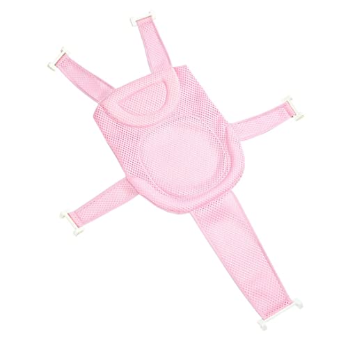 CUCUFA Babybad-Standbad-Sitz-Sitz-Mesh-Sling-Bad-Pad Geeignet für Neugeborenes Bad Rosa Cover