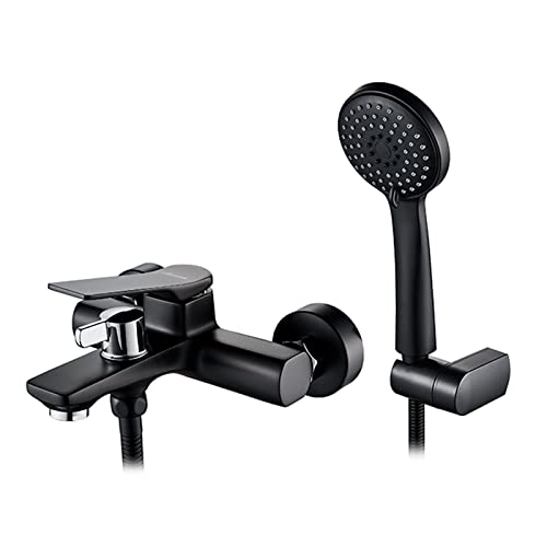 Ensemble de douche mural haut de gamme avec finition chrome miroir