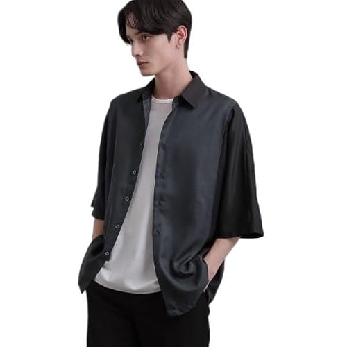 [ ティーケー タケオキクチ ] カジュアルシャツ ドルマン半袖シャツ C0185365 メンズ チャコールグレー(514) 02(M)