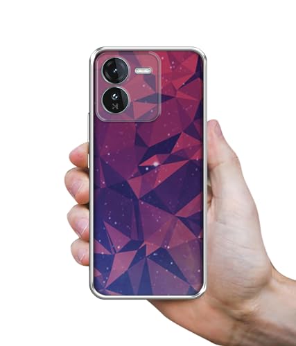 Image of Bad Color Shape Design Printed Silicon Soft TPU Back Case Cover for iQOO Z9 5G, Multicolour
