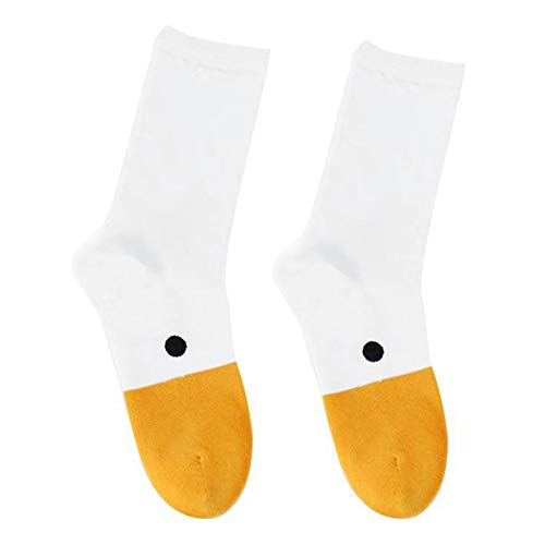 Alexsix Geese Game Socks Animal Fun Casual Cotton Breathable Cartoon Lovely for Women