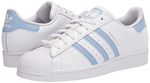Image of adidas Originals Mens Superstar White /Ambient Sky /Ambient Sky 16