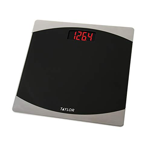 Taylor Glass Digital Bath Scale (Black/Silver) #TOP1