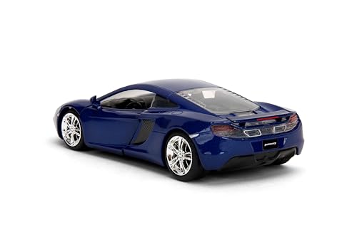 Jada Fast & Furious McLaren MP4-12C &ndash; 1:32 Scale Die-Cast Metal Car Toys &ndash; Highly Detailed Model with Opening Doors &ndash; Collectible Toy for Fans and Enthusiasts &ndash; Blue Finish