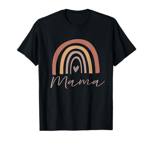 Regenbogen Mama Mama Mama Baby Beste Mama Muttertag T-Shirt