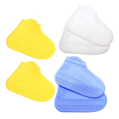 Alipis Cubrezapatillas de Silicona Antideslizantes para Lluvia, Diseño Elástico Fácil de Poner y Quitar, Resistentes y Reutilizables, Ideales para Días Lluviosos y Portátiles