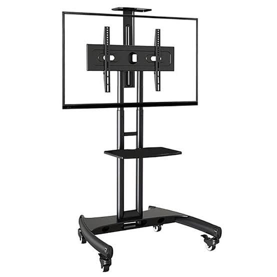 Image of AUDIOVAN Heavy Duty Led TV Stand with Wheels for 32-75 Inch TV Display Stand Rolling Matel TV Cart Trolley Mobile Movable TV Bracket (Model No. AVT-1500)