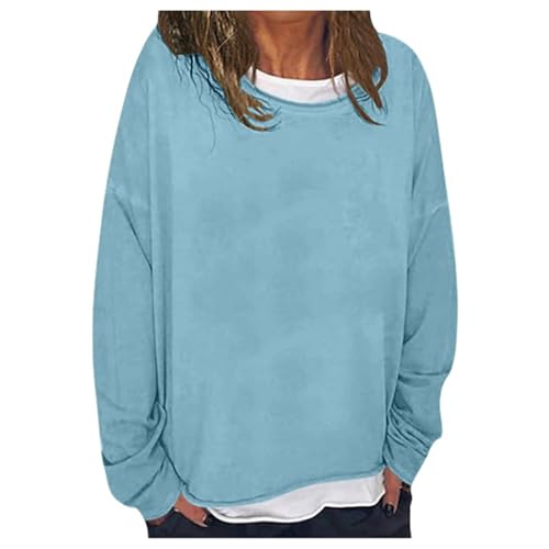 Pull col rond femme ample pour éviter l'inconfort des mailles serrées