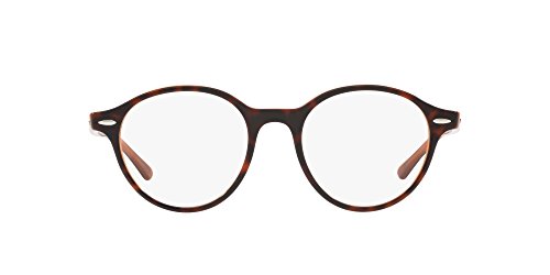 Image of Ray-Ban RX 7118 5713 Eyeglasses Top Havana on Light Brown