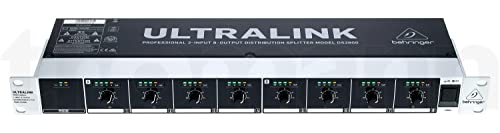 Behringer DS2800 Professioneller Verteiler mit 2 Eingängen und 8 Ausgängen