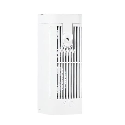 Cpolebev Acondicionadores de Aire Personales Mini Enfriador de Aire Personal de Ahorro de Energía Ventilador Nebulizador Diseño de Luz Cable USB Incluido USB
