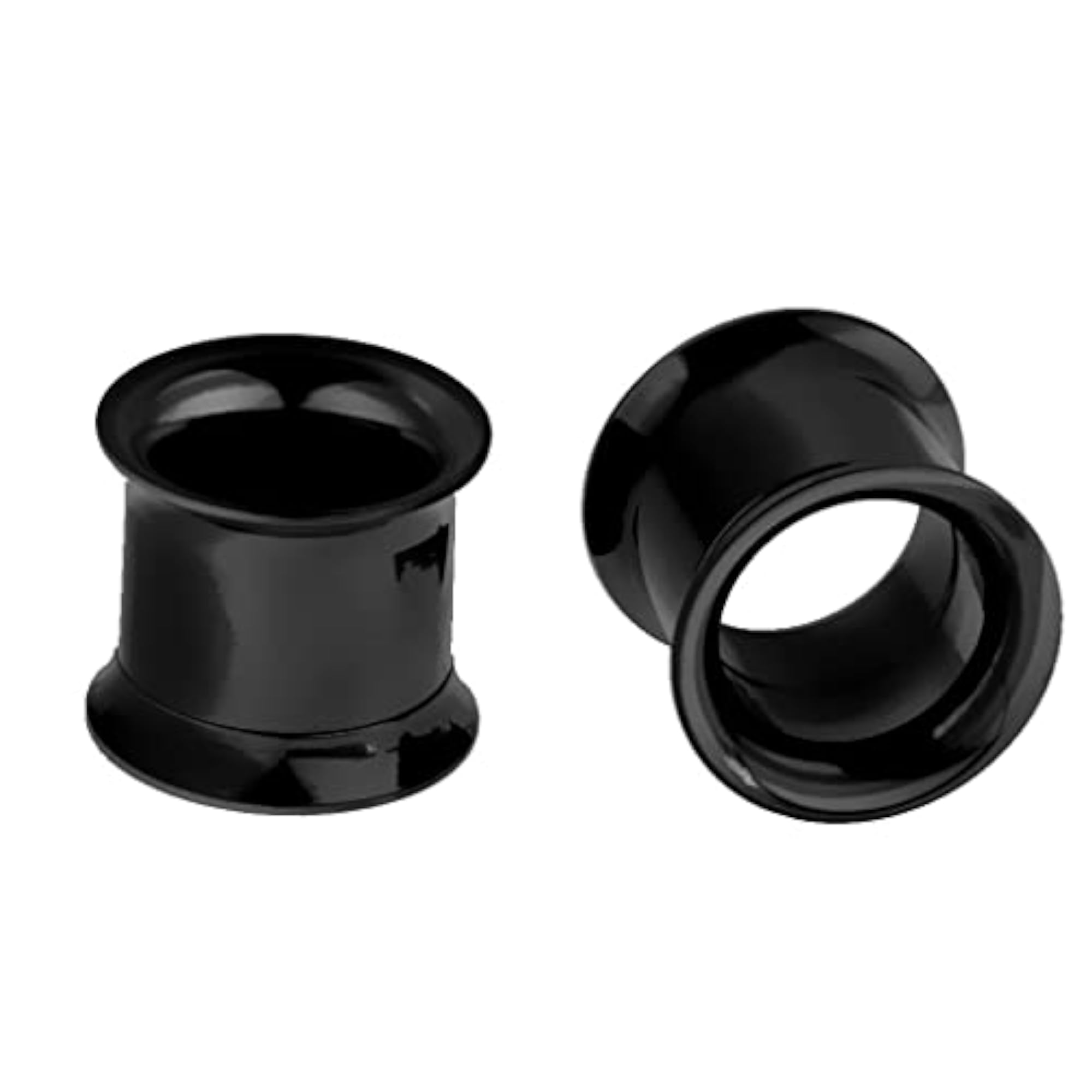 Black Stainless Steel Ear Flesh Tunnels Plugs for Body Art