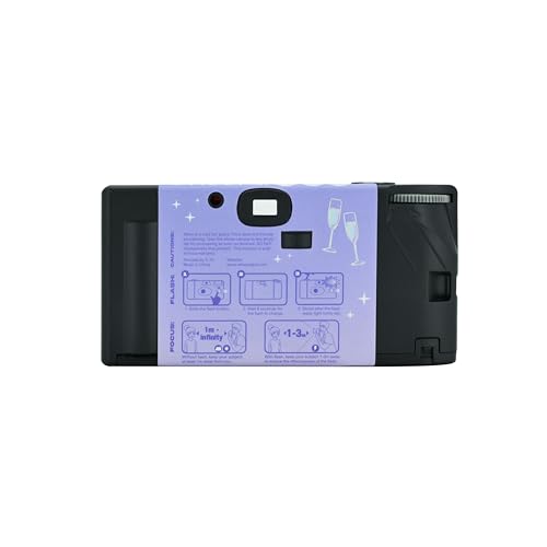 Image of Retocolor Cheers 35mm Disposable Film Camera 27EXP, ISO400, Color Negative Film, Focus Free, Easy to Use, Built in Flash, Single Use (Film and Battery Included) (Cheers)