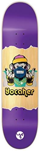 Yocaher Chimp Series Speak No Evil Graphic Skateboard Deck – 7.75” Skateboard Deck ONLY – Purple