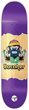 Yocaher Chimp Series Speak No Evil Graphic Skateboard Deck 8.5 Skateboard Deck ONLY Purple