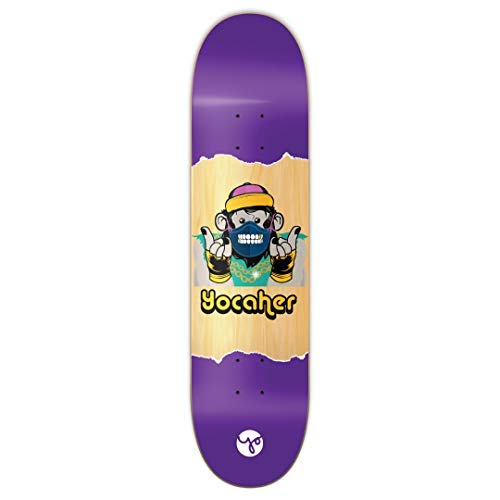 Yocaher Chimp Series Speak No Evil Graphic Skateboard Deck 7 75 Skateboard Deck ONLY Purple