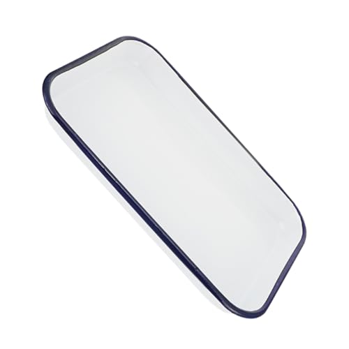 PRETYZOOM Square Plate Laboratory Tray Storage Plate Paint Mixing Versatile Vintage Charm White