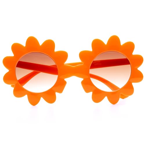 Cute Women's Sunflower Round Flower Sunglasses - Ideal for Ladies' Fashionable Outdoor Looks3