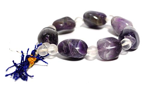 Reiju Stone of Calm - Amethyst Crystal Tumble Stone Bracelet (Beautifully Gift Wrapped)