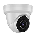 Tennoz 5MP Security Camera 4-in-1 TVI/CVI/AHD/CVBS 960H Analog CCTV Camera Security Dome Outdoor, 2.8mm Lens, 105° Wide Angle, 98ft Night Vision, IP66 Waterproof, Aluminum Metal Housing (White)