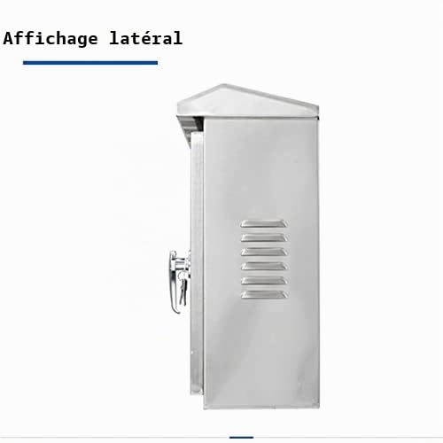 Coffret Electrique Etanche Exterieur,Boite Etanche Electrique Exterieur avec Serrure,Armoire en Acier Inoxydable avec Panneau Isolant - Applicable à Intérieures et Extérieures|600x500x180mm