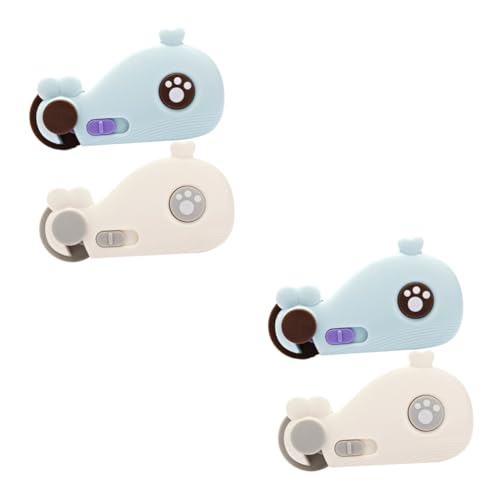 Vaguelly 2セット チャイルド キャビネットロックセット ベビー パントリーロック 簡単取り付け Abs素材 引き出しや食器棚に ブラック 2個*2