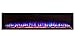 Touchstone Sideline Elite Smart 84” WiFi-Enabled Electric Fireplace - 80050 - in-Wall Recessed - 60 Color Combinations - 1,500W Heater - Black - Log, Crystals & Driftwood