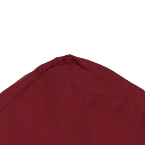 Jiawu Sac Fourre-tout Porte-clés, Sac à Main Pliable avec Porte-clés en Cuir et Nylon, D'épicerie Extensible et Réutilisable pour le Shopping, les Voyages (Bourgogne) – vue 4