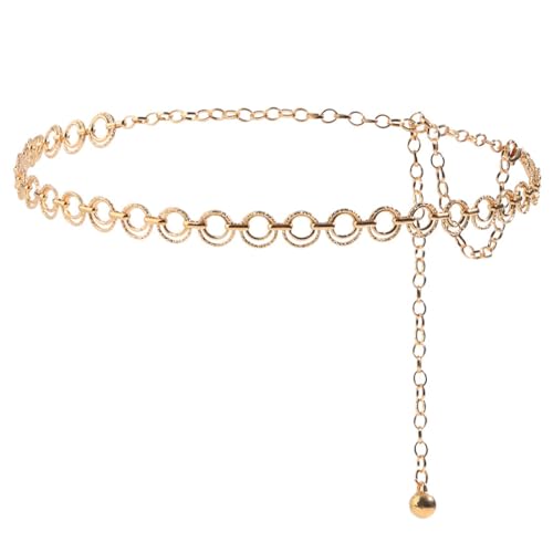 ZOKJSW Metal for Women Adjustable Belt Fashion Waist Belt Clothing Jeans Necklace in Body Link