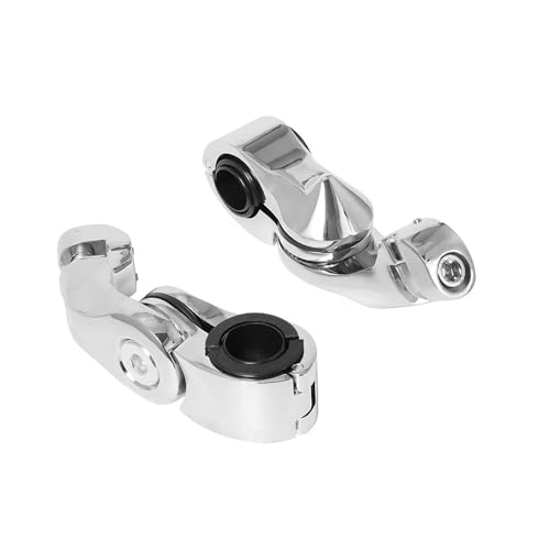 Repose pieds avant de moto custom pinces de montage robustes chrome 1 1/4