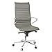 Produktbild hjh OFFICE 720025 Profi Chefsessel PARIBA I Leder Grau Design-Stuhl Bürostuhl ergonomisch geformt, hohe Rückenlehne