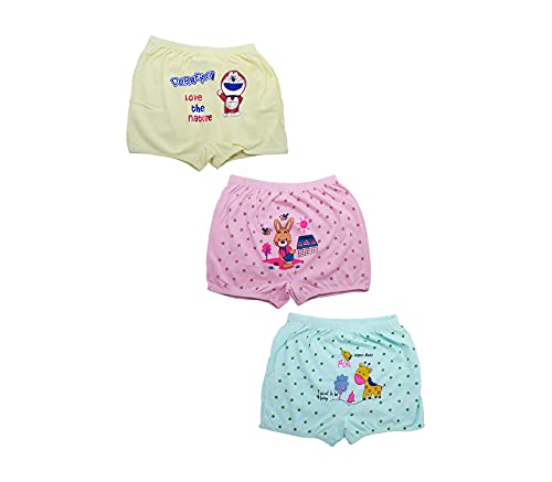 Image of White Sleeveless Vest /Baniyan and Cotton Multicolored Bloomers for Boys Pack of 6