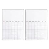 OSALADI 2pcs Household Magnetic Schedule Board Dry Erase Fridge Planner Remind Important Events Soft Magnetic Message Board for Home Organization