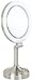 Zadro Dimmable Sunlight Vanity Mirror, Satin Nickel, 10X-1X