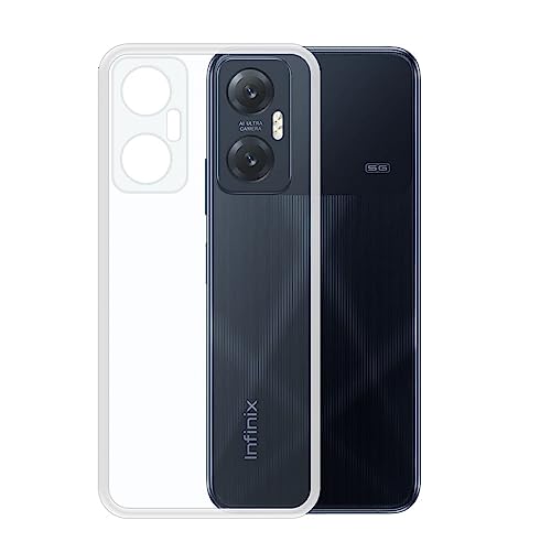 Image of COVERBLACK Dual Protection Rubber Back Cover for Infinix HOT 20 5G - Transparent